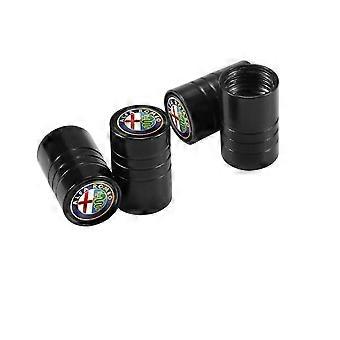 4 stuks Auto Band Ventiel Caps Aluminium Band Luchtklep Voor Alfa Romeo 159 147 156 Giulia Giulietta Mito Stelvio Brera Spider shry