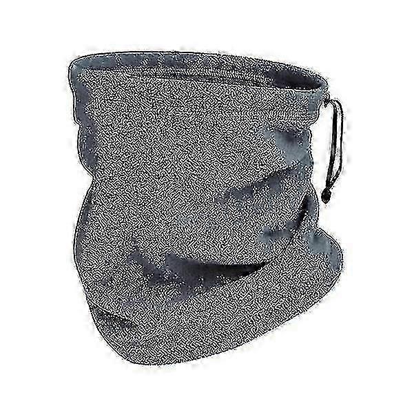 Winter Drawstring Fleece Neck Gaiter