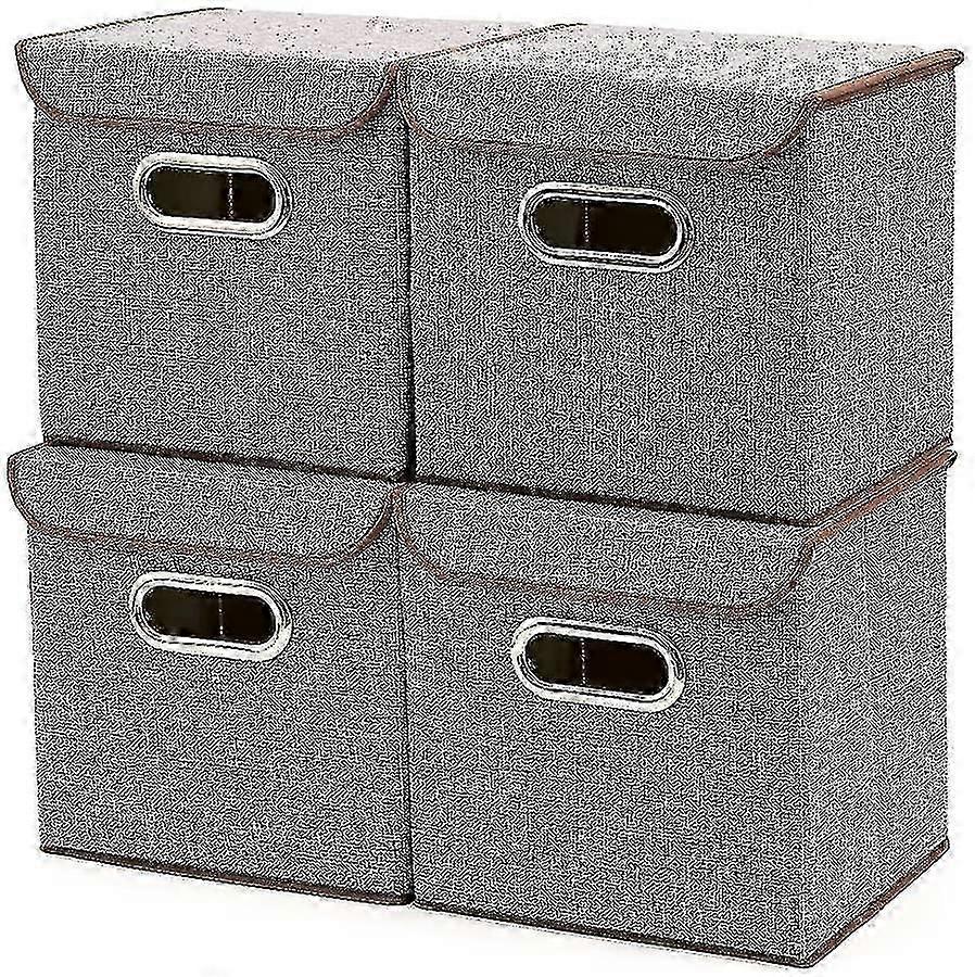 4pcs Storage Boxes Cube Storage Basket Organising System Baskets Boxes 25 X 25 Cm