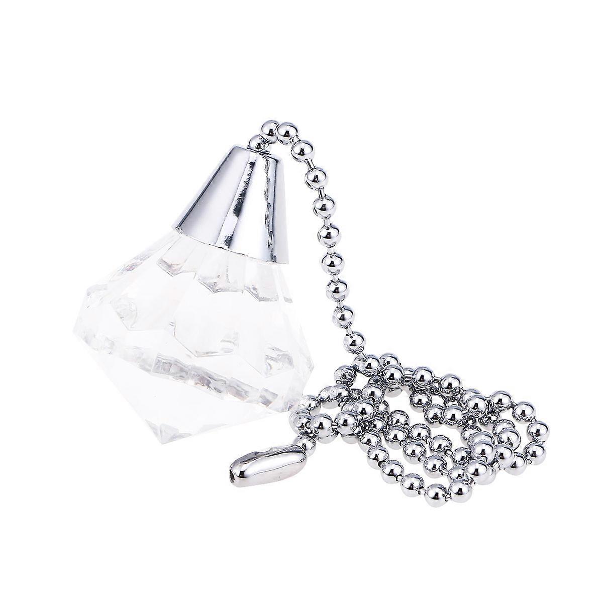 Ceiling Light Fan Chain Diamond Pull Chain for Ceiling Lamp Use 2Pcs