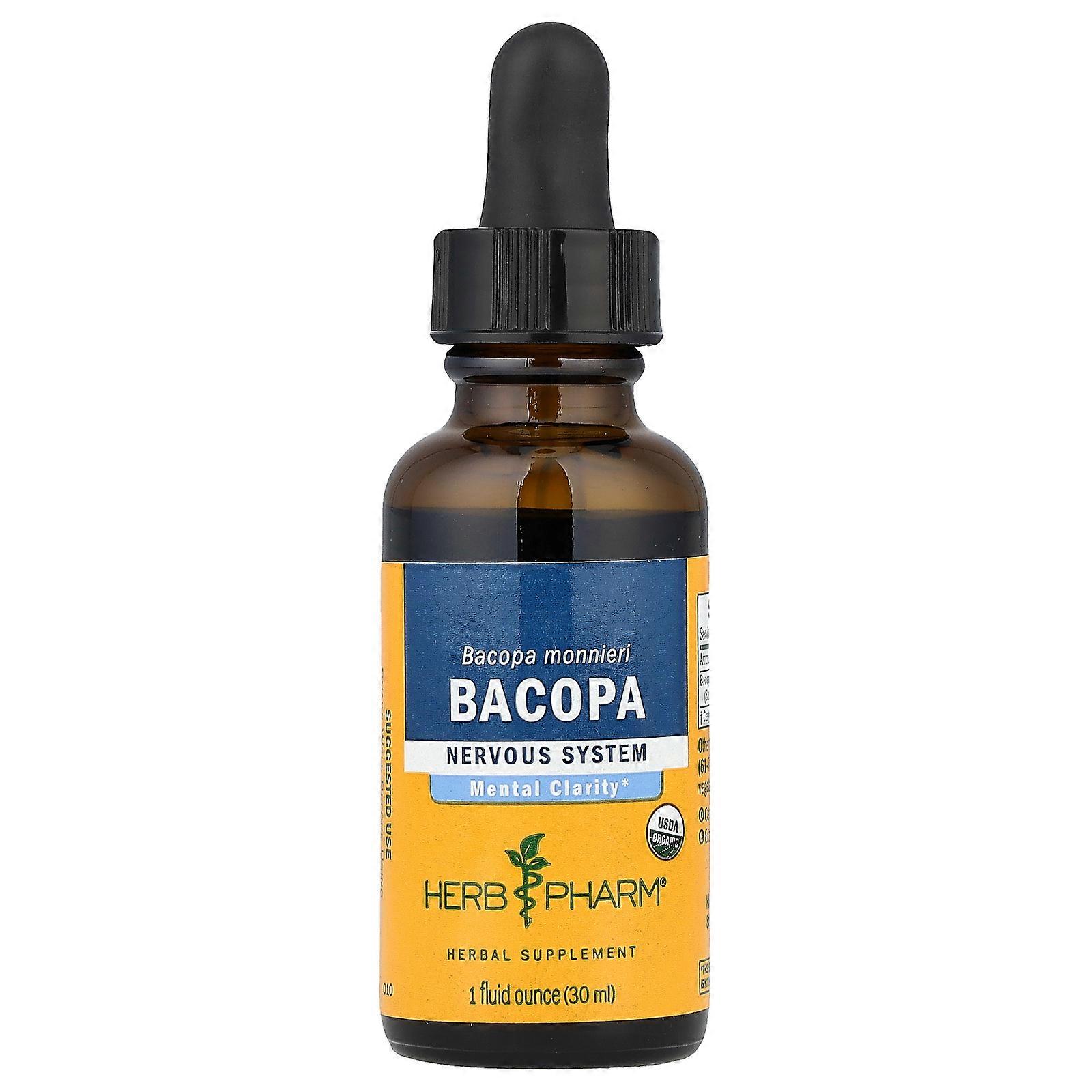 2 x Herb Pharm, Bacopa, 1 fl oz (30 ml)