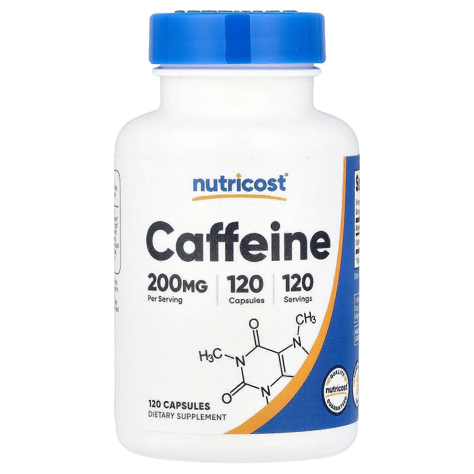 2 x Nutricost, Caffeine, 200 mg, 120 Capsules