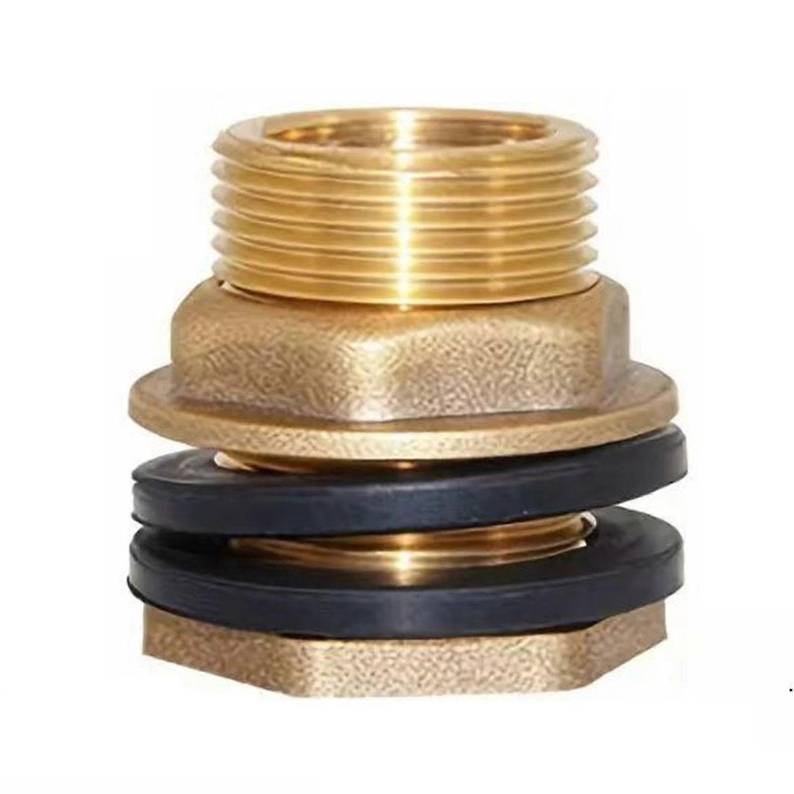Solid Brass Tank Connector 1/2x3/8