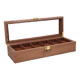 Watch Display Box for Storage with 6 Wooden Material