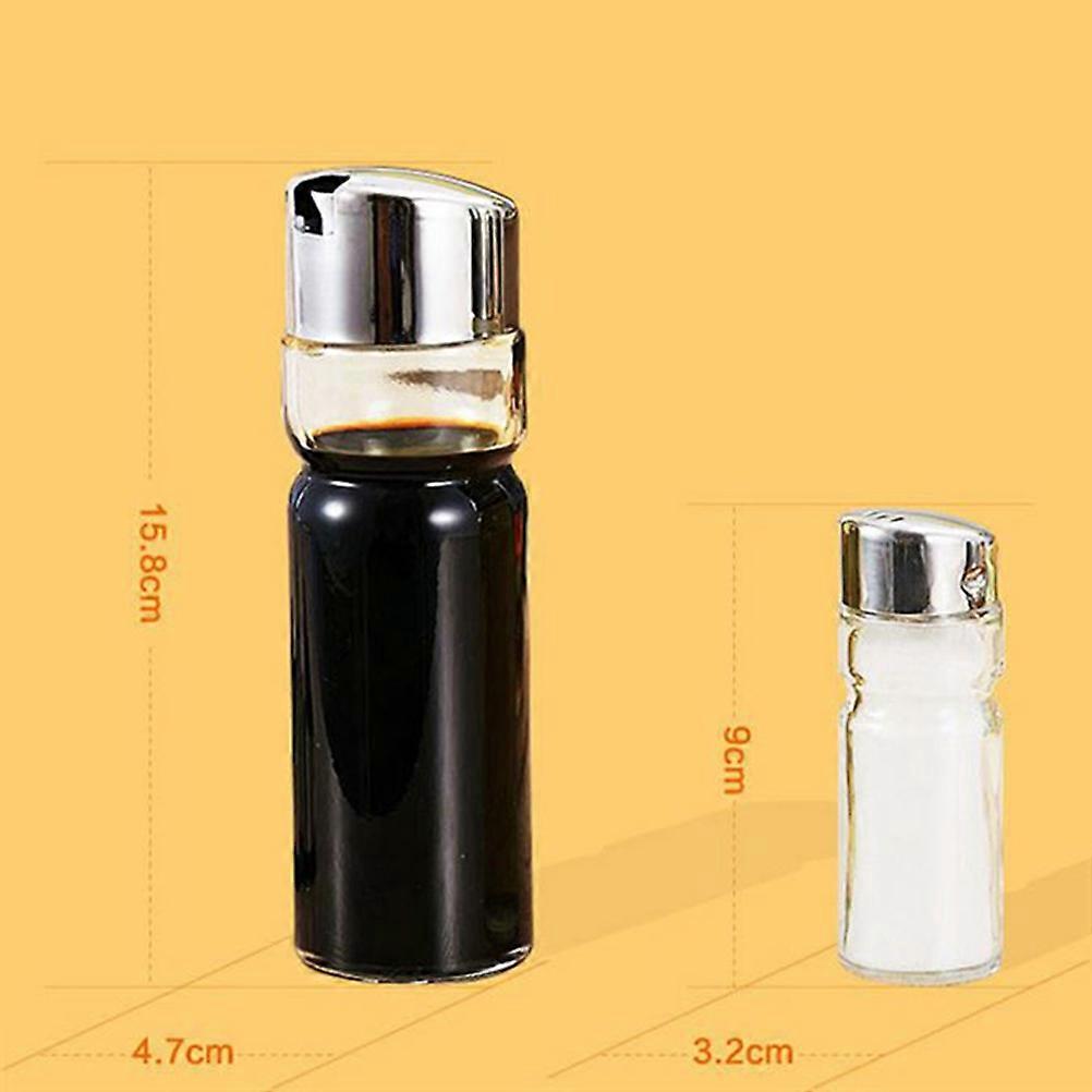 Conjunto de 5 Potes de Vidro para Temperos