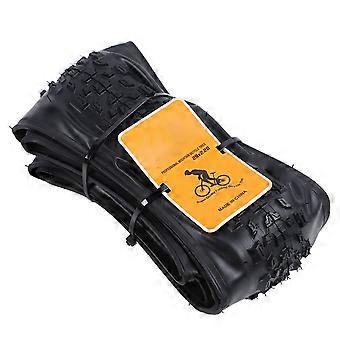 29x2.20 pneu de vélo de montagne pliable vélo pneu de remplacement pliant pneu extérieur anti-crevaison protection antidéflagrante tout noirYMQX)