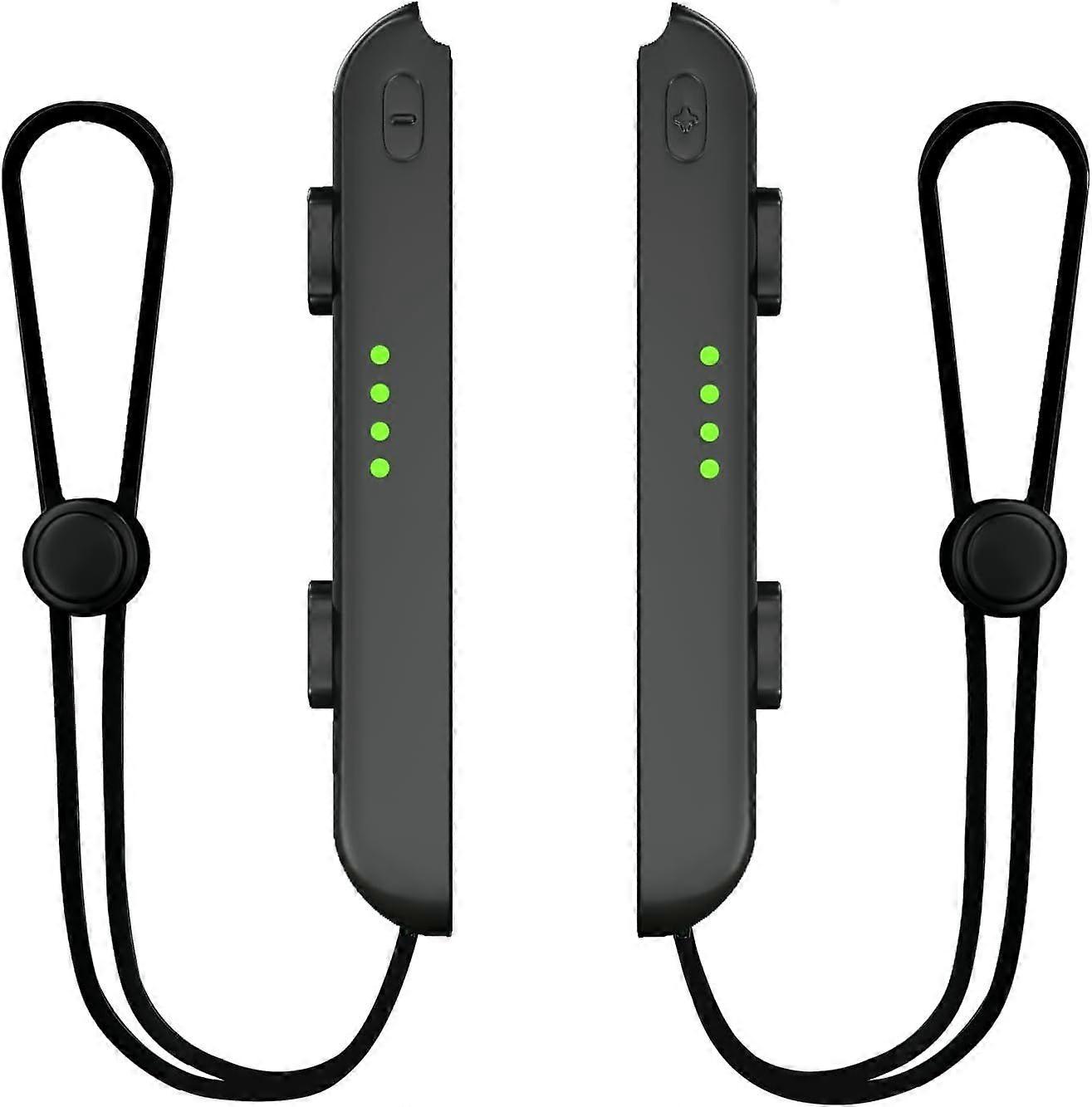 2 Pack Wrist Strap for Switch Joycon - Replacement Accessories for Joy con Straps (Black)