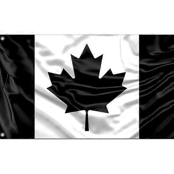 Black Canada Flag Pattern 1189