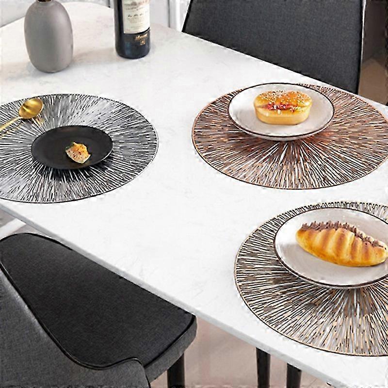 Round Hollow-Out PVC Table Mat