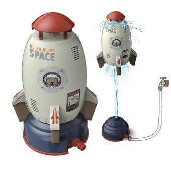 Water-Powered Rocket Sprinkler For Kids