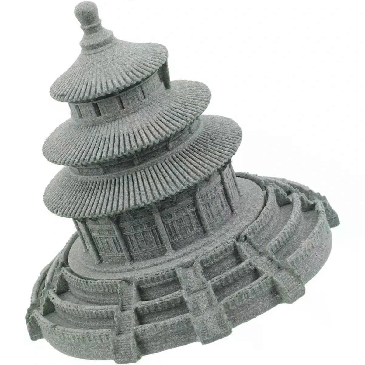 Ancient Temple Sandstone Building Decor for Desk Display