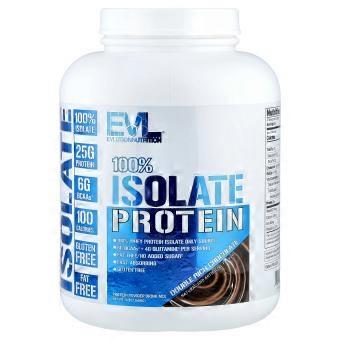 EVLution Nutrition, 100 % isolatprotein, dobbel rik sjokolade, 2,268 kg
