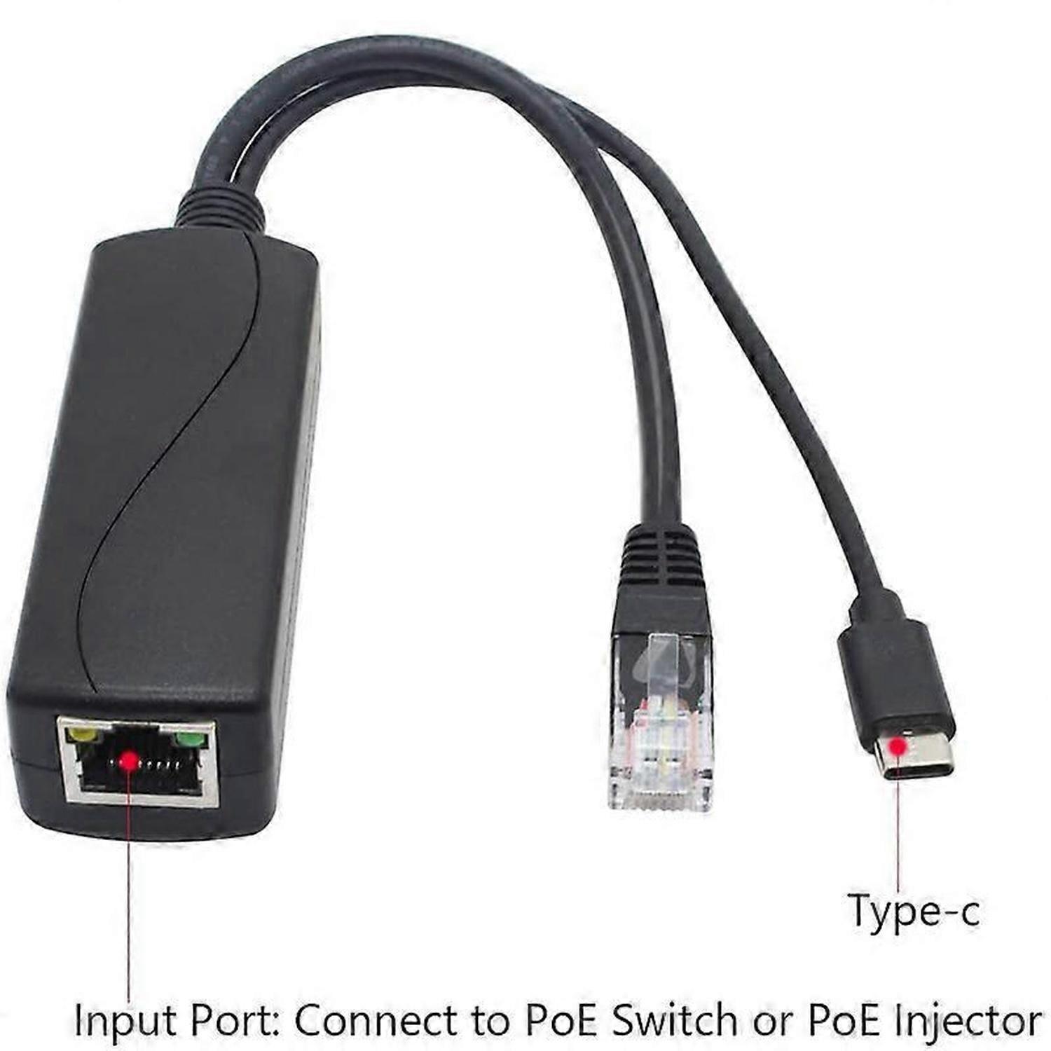 5V 2.4A USB-C PoE Splitter