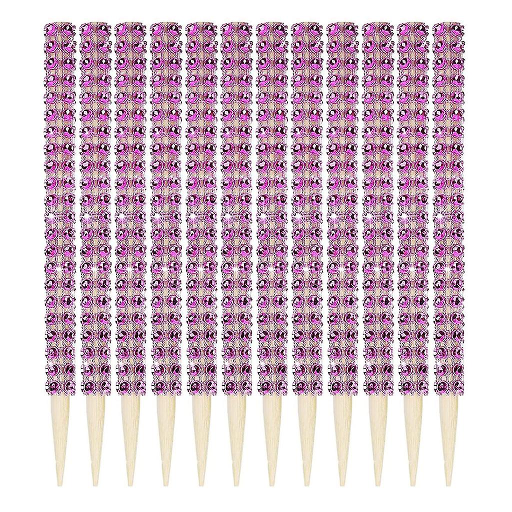 for Apple Sticks 12pcs Bling Decorative Bamboo Drill Sticks Decorative Stick