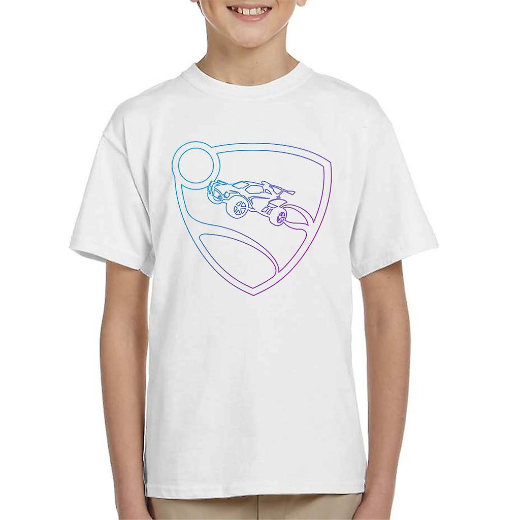 Rocket League Glowing Shield Logo Kid's T-Shirt