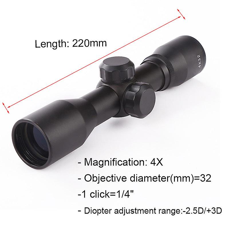 Tactical hunting optical 4x32 airsoft optical rifle scope sight with ...