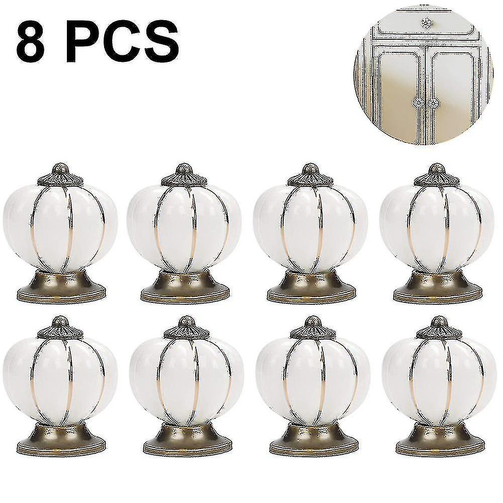 8 Pcs Drawer Knobs Dresser Furniture Knobs Ceramic 38mm Door Knobs Best Gift