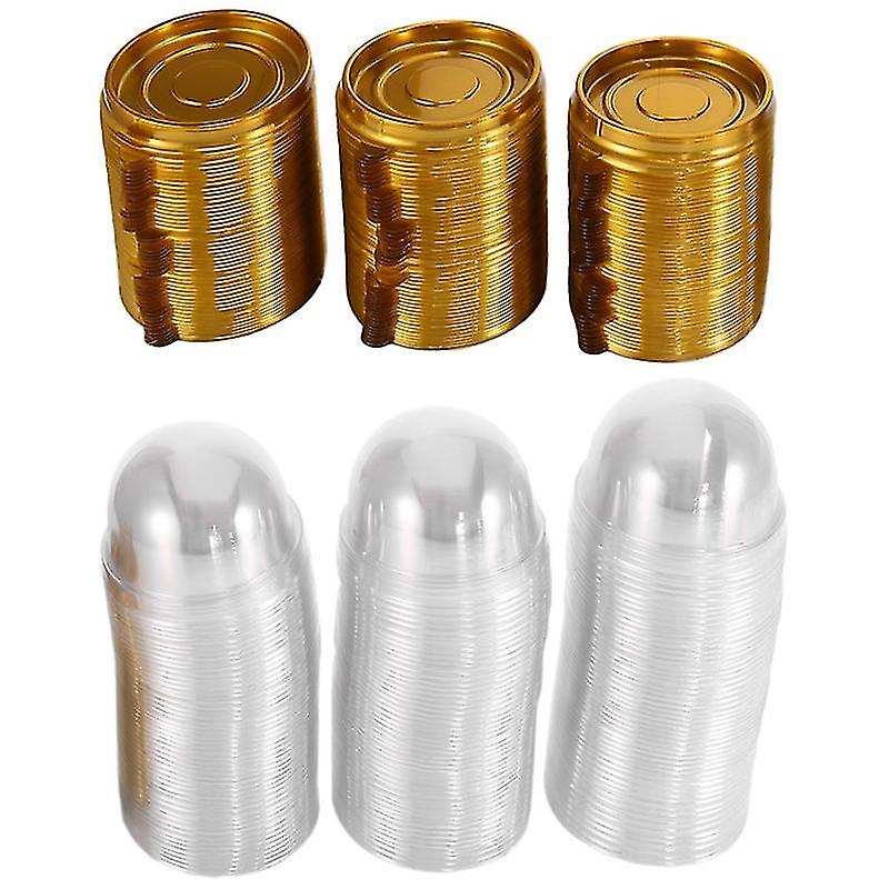 150 Pcs Clear Mini Cake Boxes Pod Cake Container Box Individual Ca