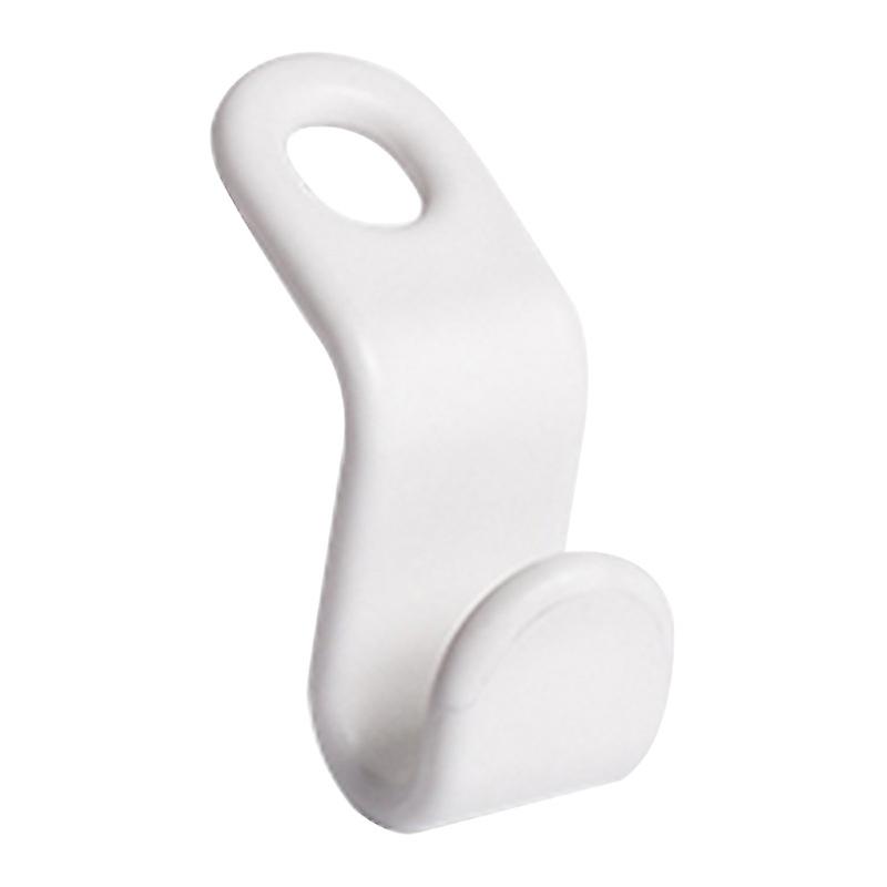 20 Pack Plastic Hanger Hooks, Space Saving, Practical Hanger Hooks for Cabinets, White