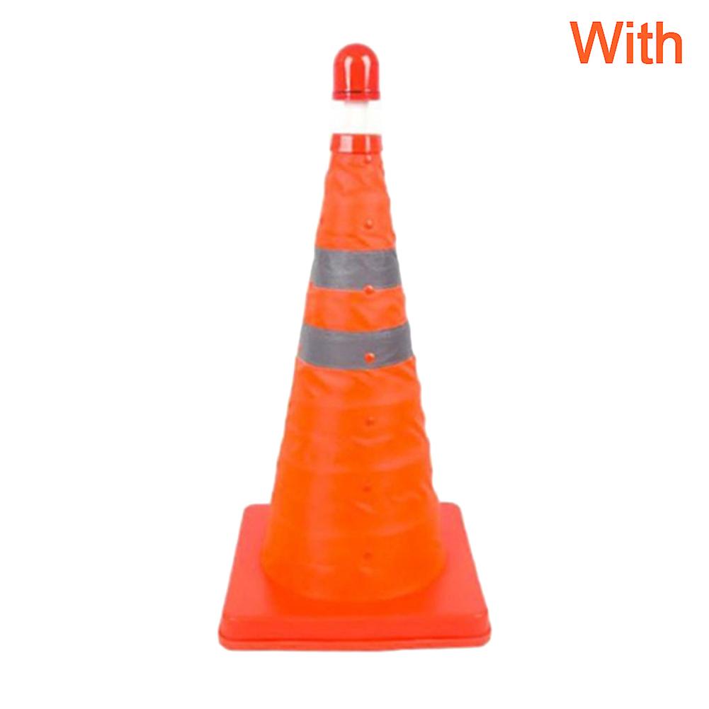 Reflective Traffic Cone Retractable Space-saving Portable Warning Sign Roadblock