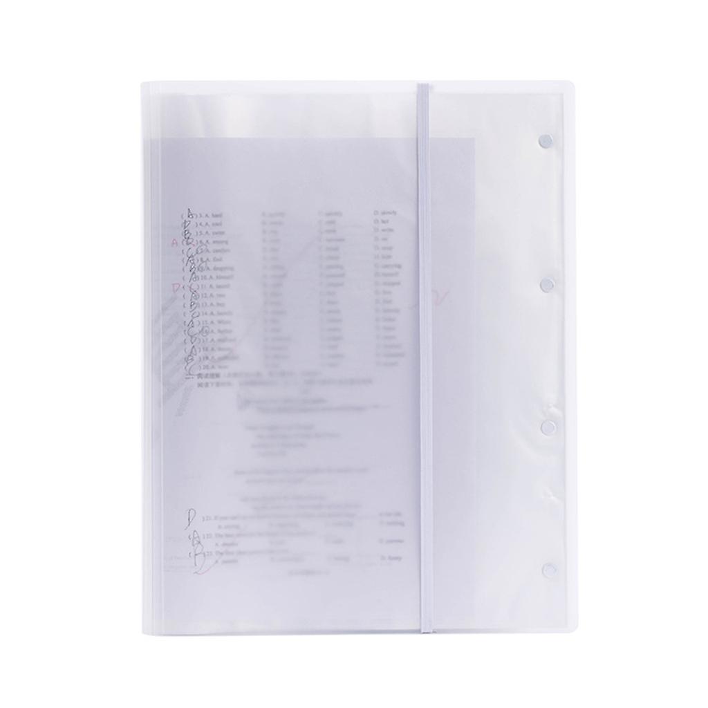 Reuseable Plastic Clear A3 Examination Paper Folder 20/30/40 Pages Document File Holder School Office Stationery