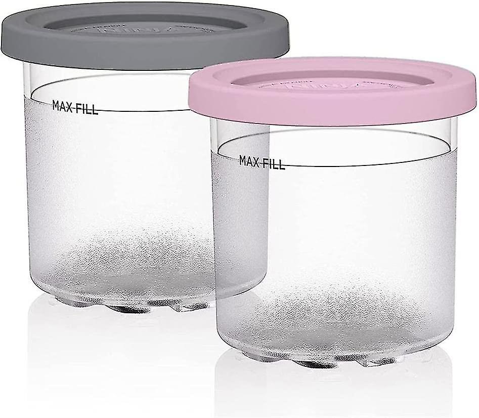 Ice Cream Pints Containers, Replacement For Ninja Creami Pints And Lids, Compatible With Nc300, Nc301,cn305a, Nc299am Series
