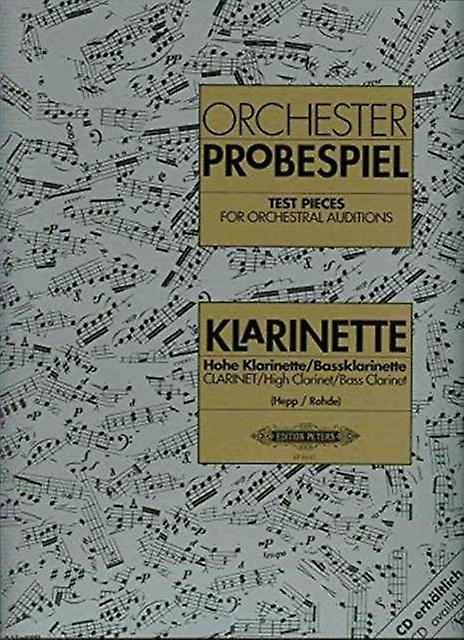 Test Pieces For Orchestral Auditions Clarinet Sheet music Book