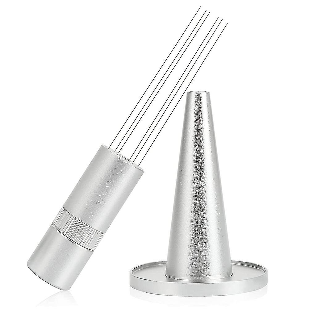 Rotatable Espresso Coffee Stirrer Needle Type Distributor Professional Barista Hand Distribution To