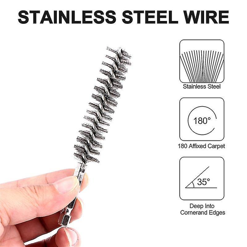 6 Pieces Of Ing Bru, Wire Less Steel Cleaning Bru Of Different Sizes,for