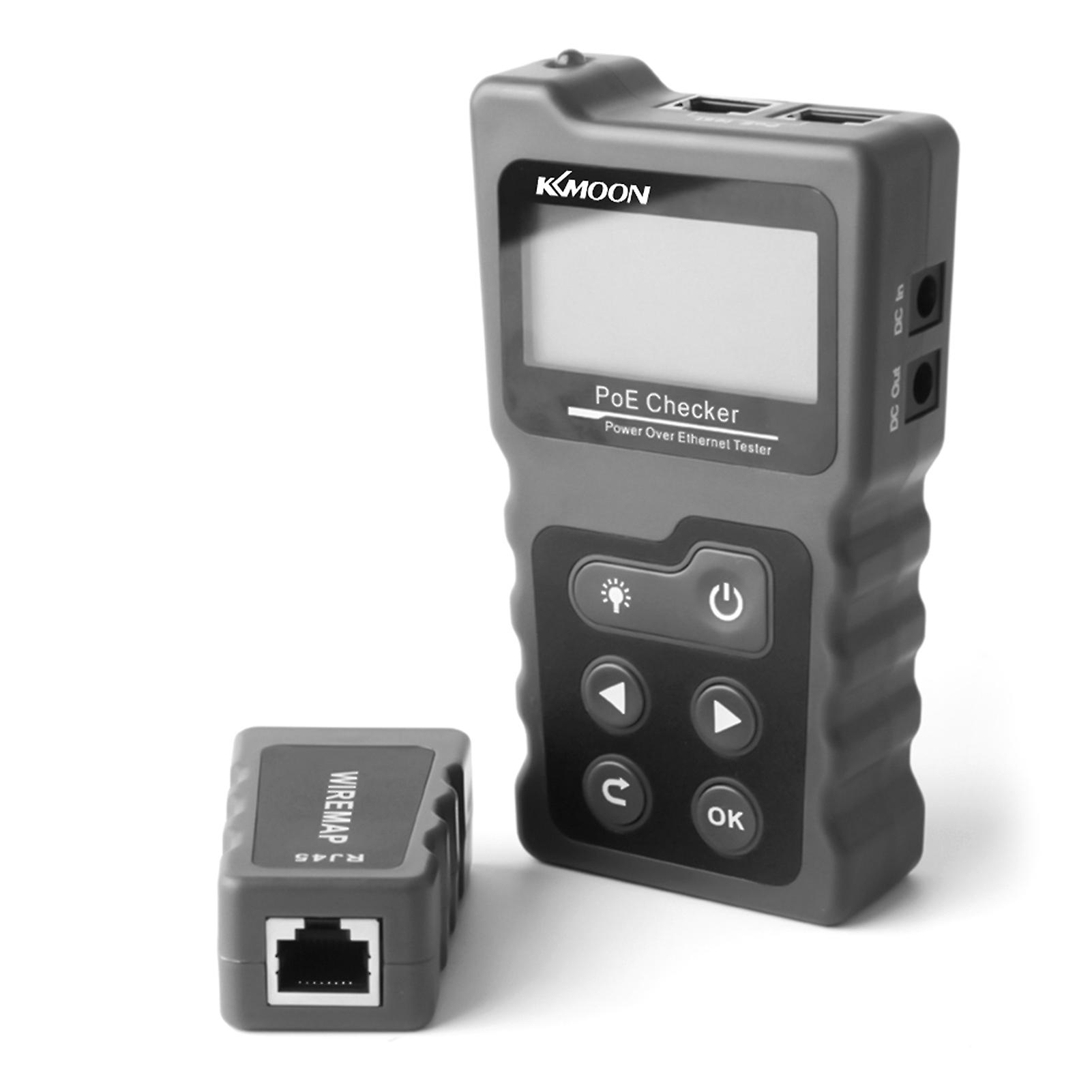 Lcd Network Cable Tester Wire Tracker Poe Checker Inline Poe Voltage And Current Tester With Cable Tester Illuminate Function