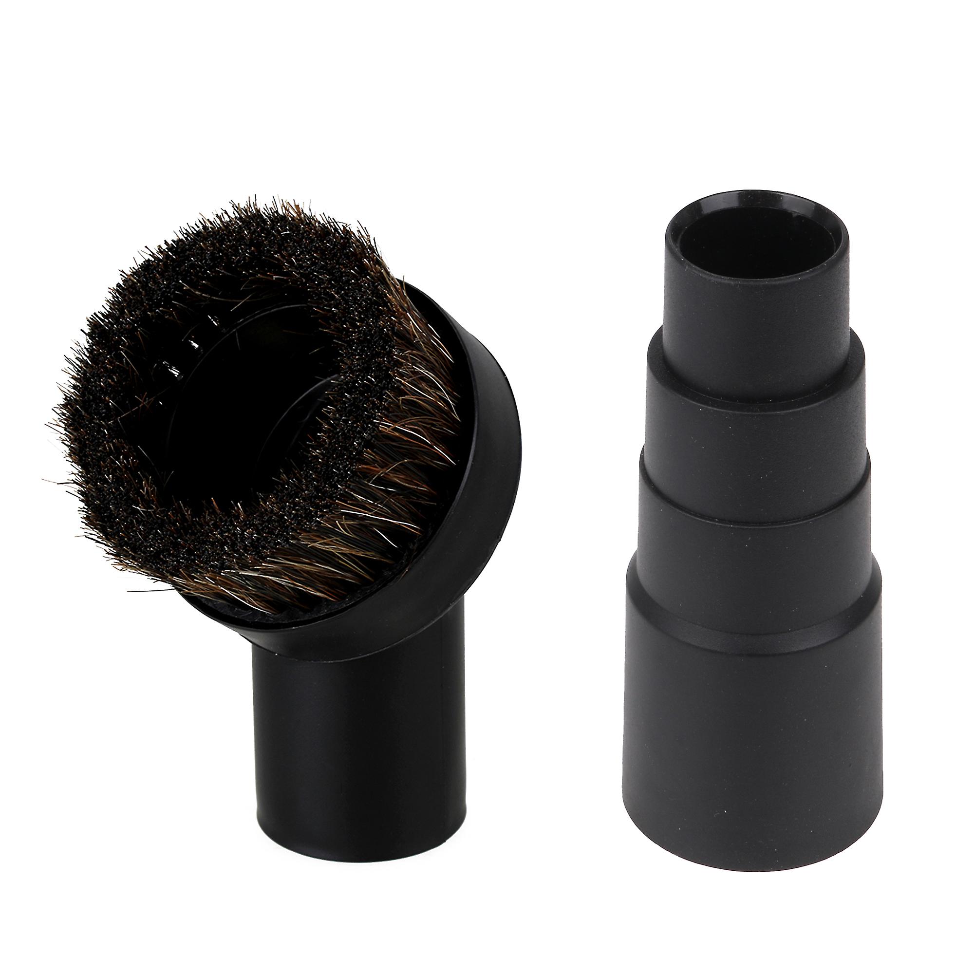 32mm Wet Dry Vacuum Round Soft Brush with 1.38Inch ID Hose Converter Set