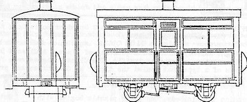 Dundas DM28 Single Comp.4 Wheel Coach OO9 / HOe Plastic Unpainted OO9 Scale model