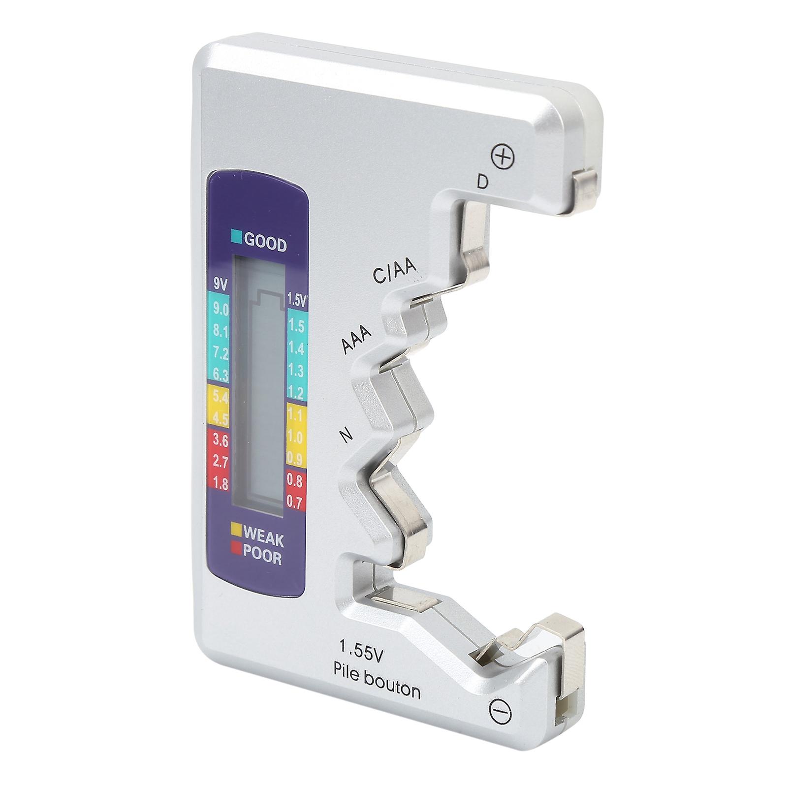Digital Battery Tester for C/D/9V/AA/AAA 1.5V LR44 Capacity Checker