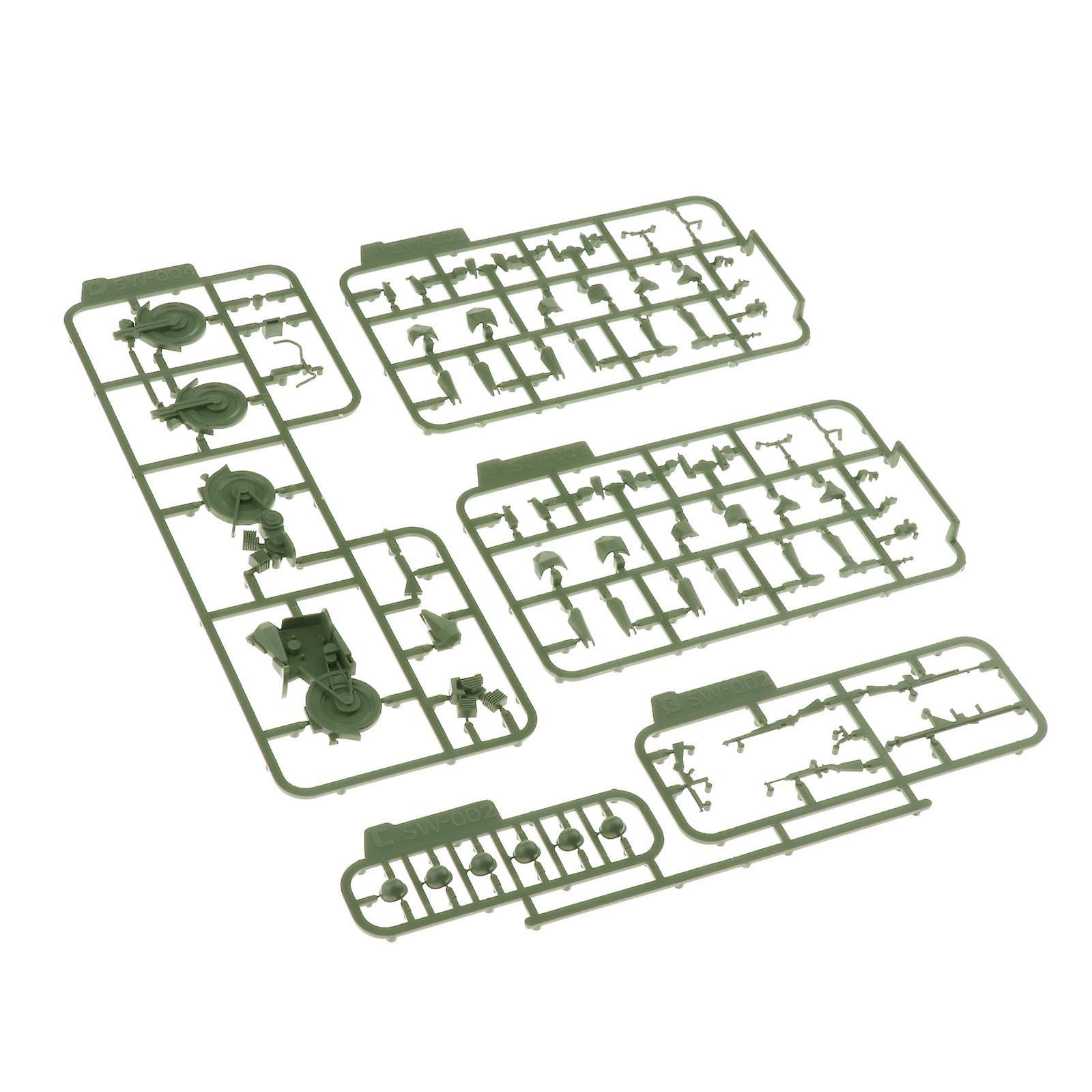 1:35 Scale Infantry Figures Kit Soldier Model Kit Plastic DIY Unassembled