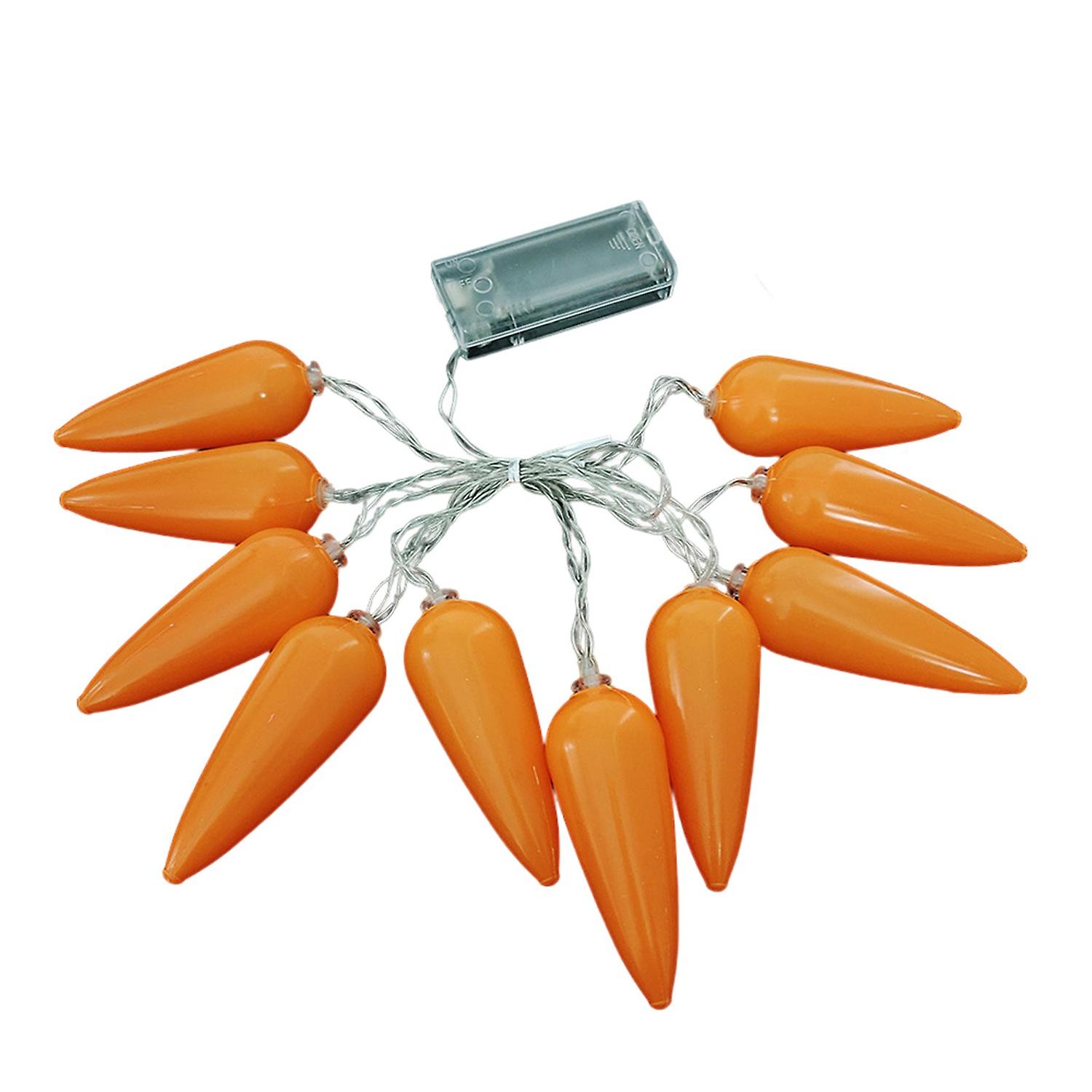 Easter Egg Lamp Creative Shape Battery Operated Always-on Function Flicker Free Extra-Long Carrot