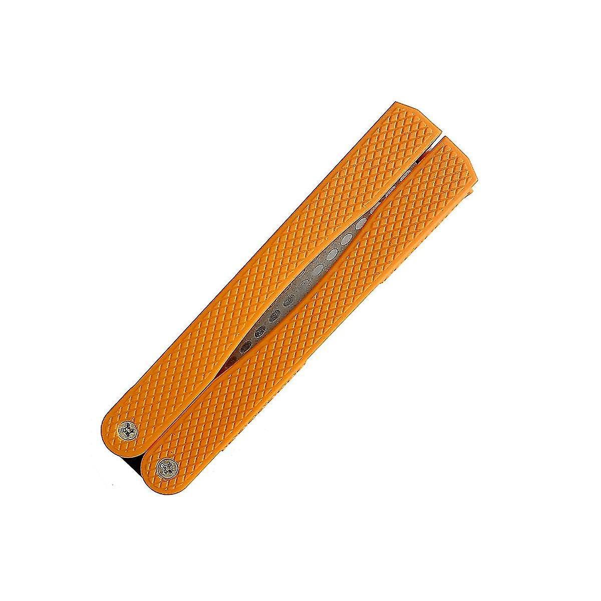 2pcs Professional Folding Pocket Sharpener Kitchen Double Side Sharpener 400 &600 Gris Diamond Knif