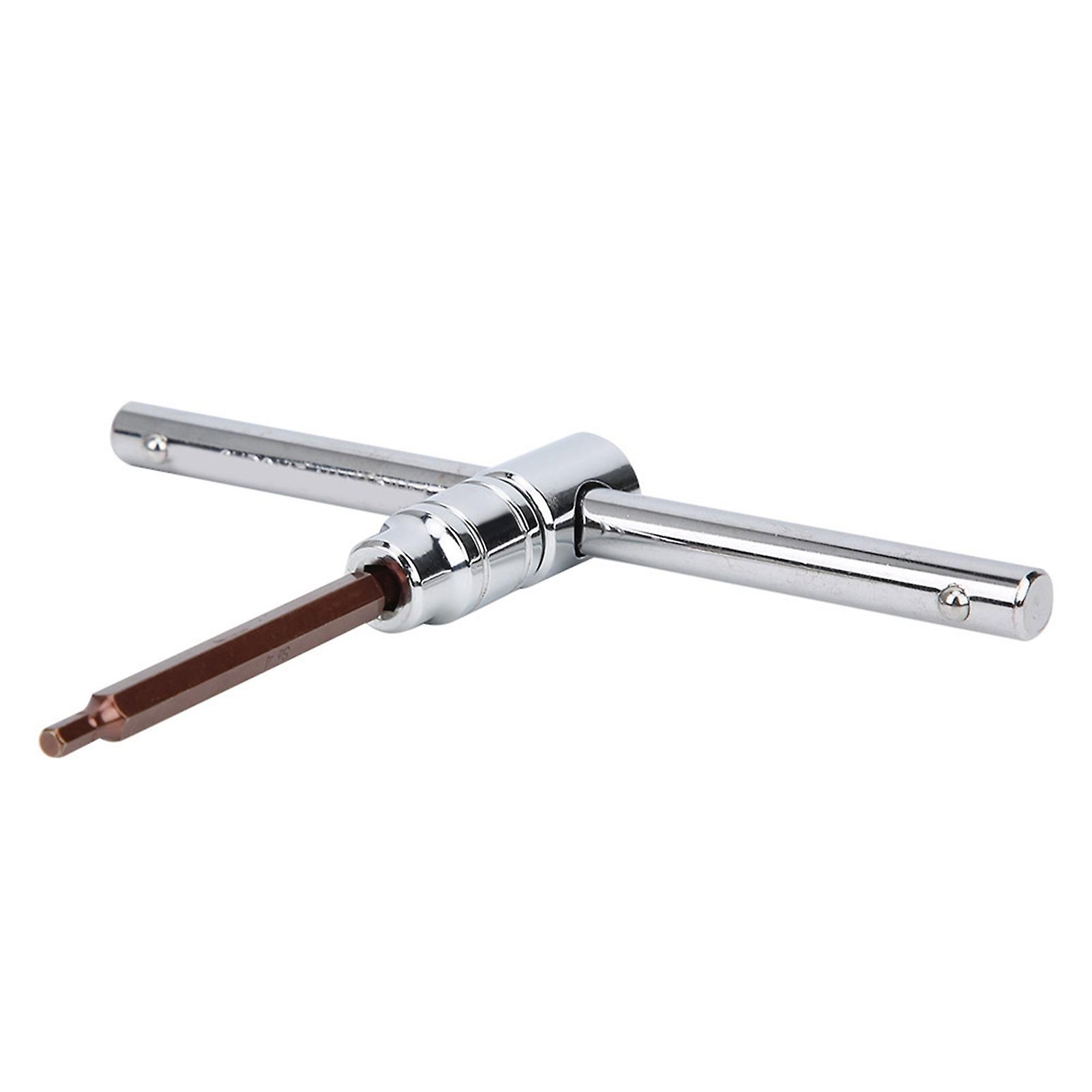 Ice Skates Wrench Roller Skate Remove Accessories 15.5cm T Shape Handle Inline Skating 4mm Inner Hex Wrench In‑line Skating Wrench