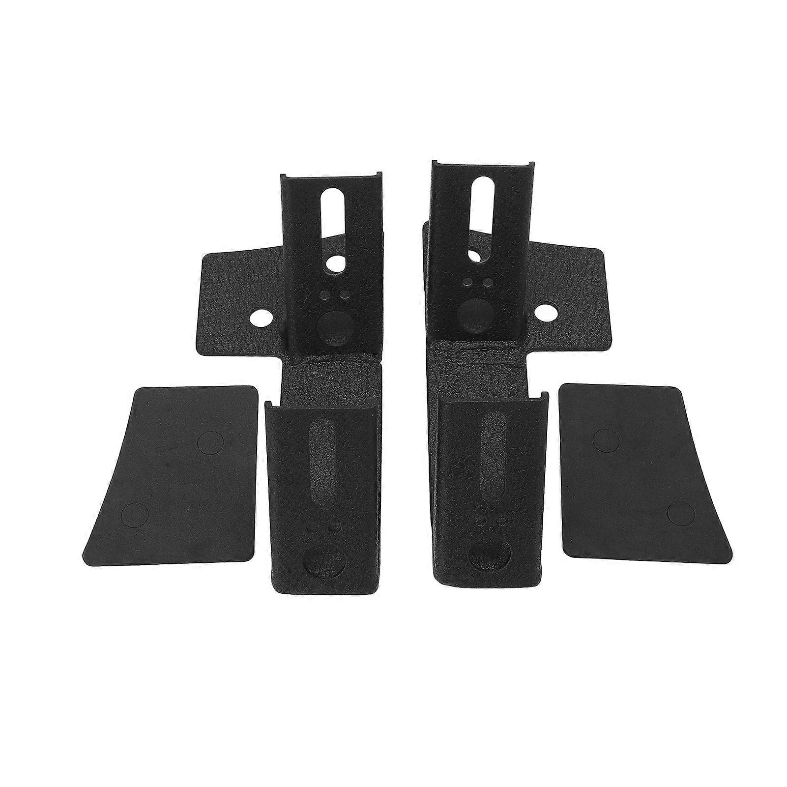 A Pillar Windshield Lower Windshield LED Work Light Mounts Kit Carbon Steel Replacement for Jeep Wrangler JK 2DR/4DR 2007‑2017
