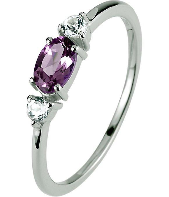 Jacques Lemans - Sterling silver ring with amethyst - SE-R113D56 - Ring width: 56