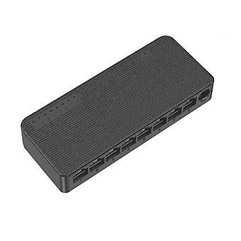 Network Switch Mini 8ports Ethernet Switch 100mbps High Performance Smart Switcher Rj45 Hub Internet Injector, Eu Plug