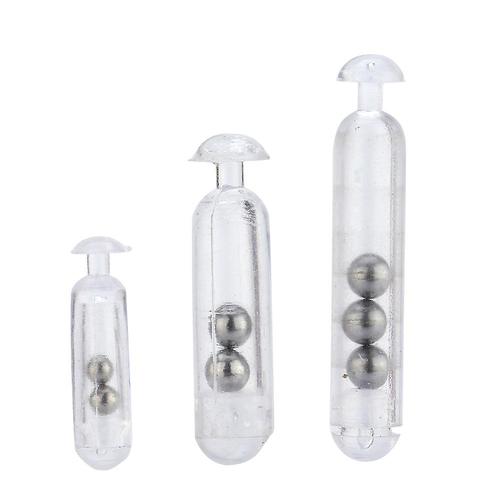 Transparent Fishing Rattles 30pcs Durable Insert Tube for Lures, Noise Maker Accessory for Attracting Fish