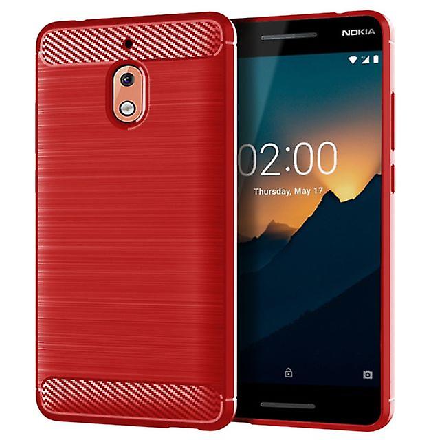 Soft Durable Protective Shell Case for Nokia 2V - Red