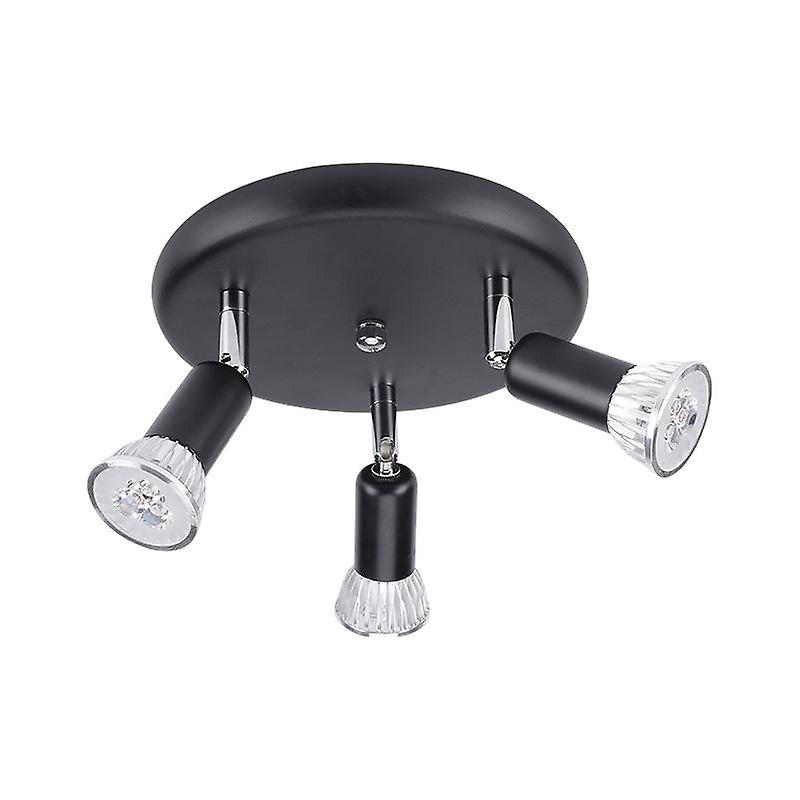 Round ceiling light with three dimmable light sources