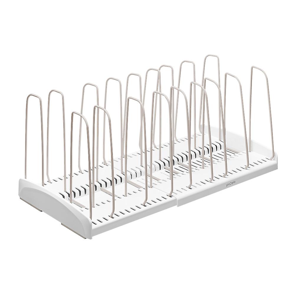 Youcopia Adjustable Expandable Sturdy Durable Storemore Expandable Cookware Rack
