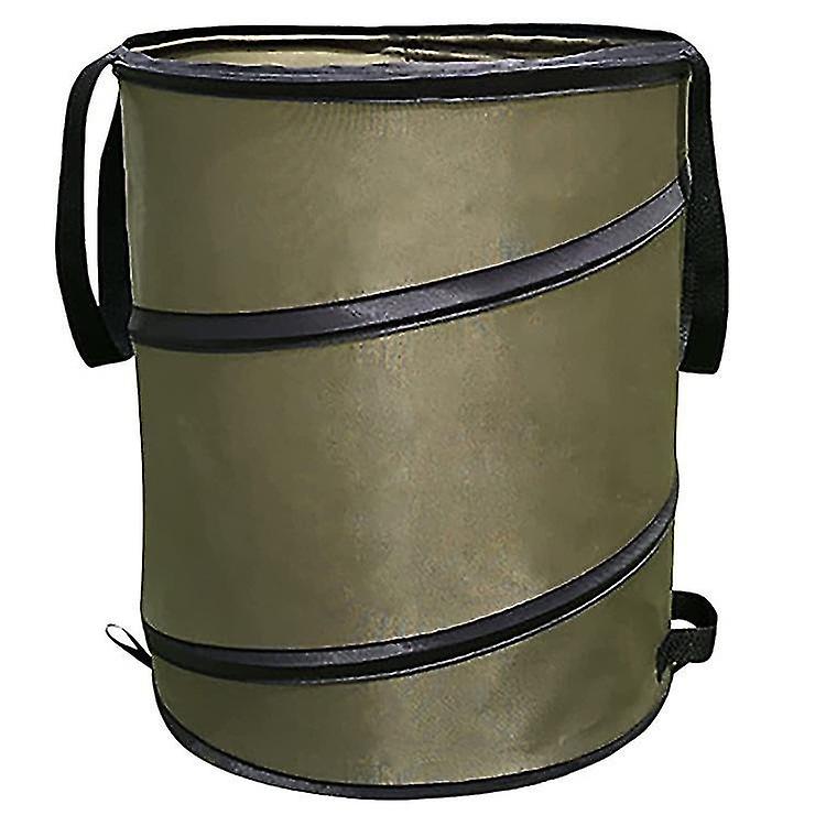 Set mit 1 robusten Pop-up-Gartentaschen 90 L (ø46 x 55 cm), wiederverwendbarer Pop-up-Garteneimer, Gartenabfälle