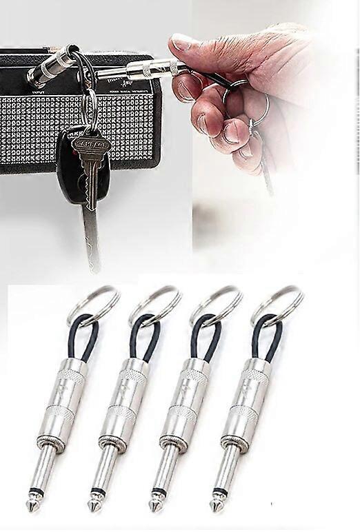 音楽キー収納ジャックラックキーホルダー4プラグポータブルカーキーホルダービンテージアンプホームデコレーションギフトラックキーホルダーホルダー