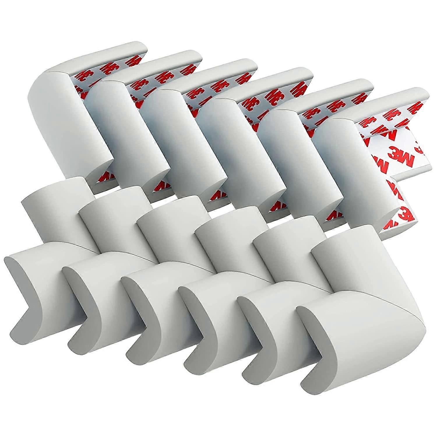 20 Rubber Corner Protectors - Large Cushion for Maximum Baby Protection - Table Corner Protector - w