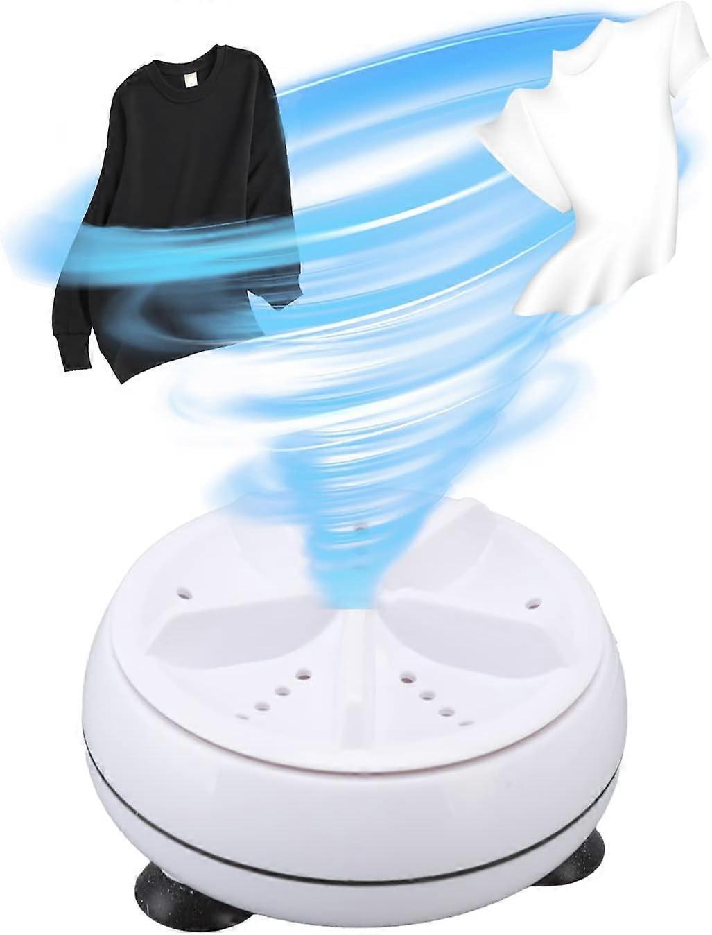 Portable Washing Machine, Mini USB Powered Low Noise Ultrasonic Washing Machine, Suitable for Lingerie Socks, Camping, Dorms, RVs