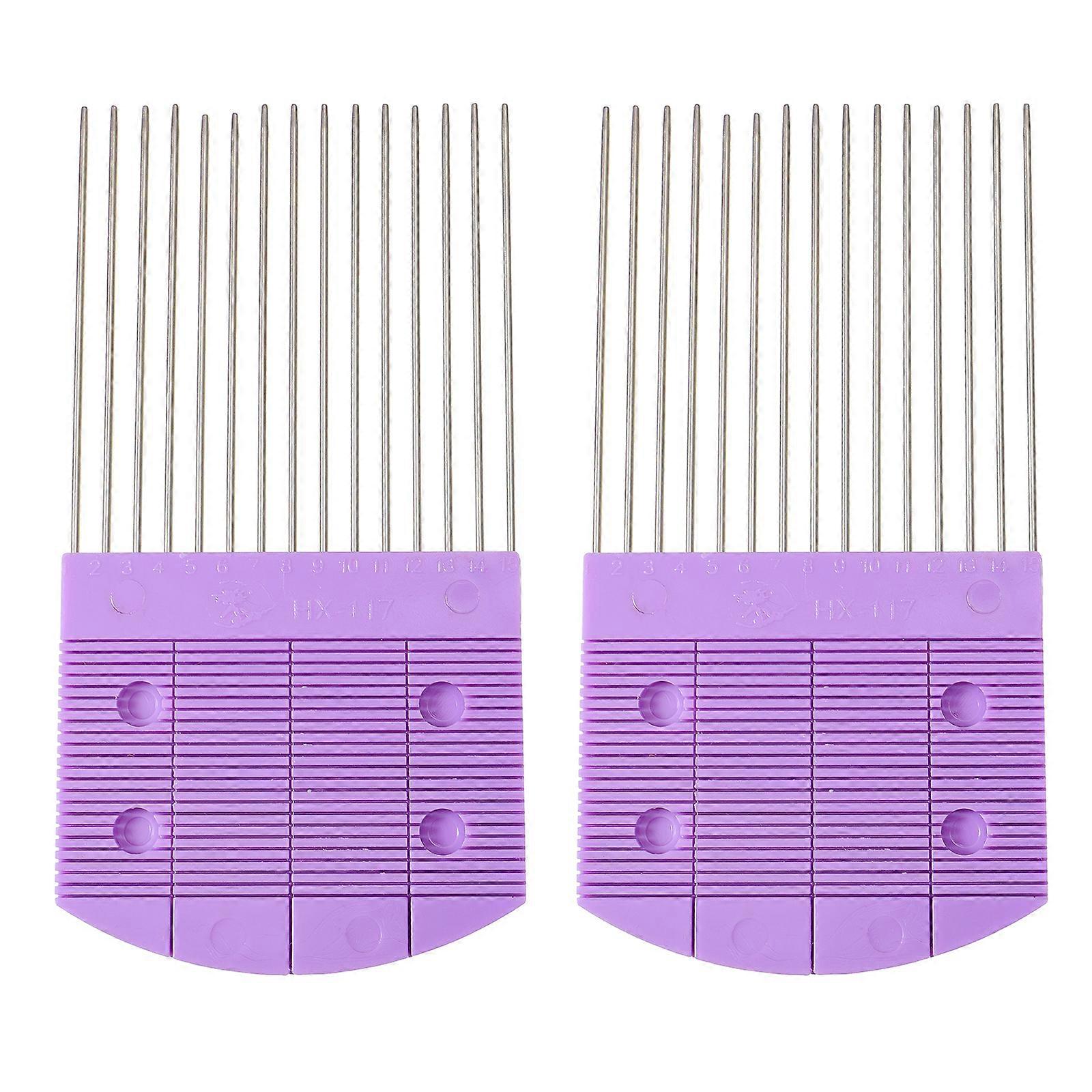 2Pcs Quilling Combs DIY Paper Craft Tools Paper Carding Holder Weaving Tools