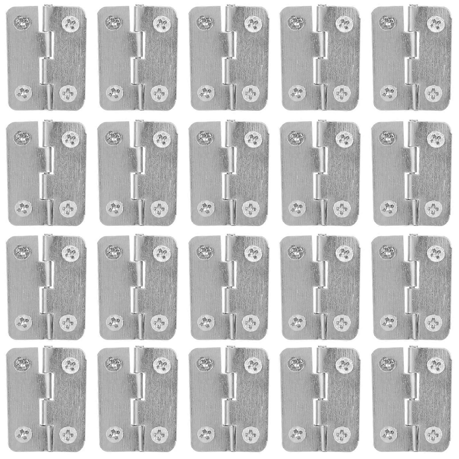 20pcs Small Hinge Bird House Hinge Iron Folding Hinge Replacement Accessory